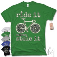 RENNRAD BICYCLE T-SHIRT Rad Trikot Fahrrad Bike Skull Geschenk Vintage Gelbes