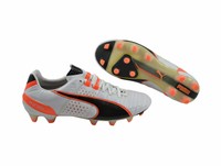 Puma King II 2 FG white/black/fluro orange Herren Fußballschuhe 103147 02