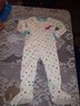 Girls Clothes Carter's Polka Dot Dog Footed Pajamas PJs size 3T