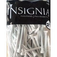Insignia 2-teilige Holztees 2 3/4″ 100 Stück Tees