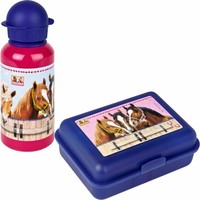 Spiegelburg Pferdefreunde 2er Set 12660 12769  Butterbrotdose + Alu-Trinkflasche