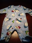 NWT Carter's fleece Sleep And Play footed pajamas Newborn Snowman
