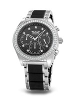 Perigaum Cloudy P-1406-ASBK Damenuhr mit Zirkonia 40 mm 50M