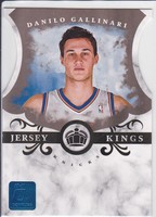 DANILO GALLINARI, Knicks 10-11 Donruss JERSEY KINGS BLUE DIE CUT #/49
