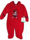 DISNEY MINNIE Size 0-3, 3-6 OR 6-9 Months Fleece Winter Pram Hooded Outerwear