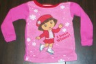Dora The Explorer Pajama Top Girls size 12 months Nickelodeon Ice Skates