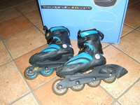 Kinder-Inline-Skates, K 2, Gr. 32,5-34,5, blau/schwarz