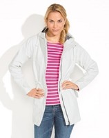 modAs Damen Regenmantel Friesennerz wasserdicht in weiß