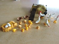 Playmobil Bauernhof Hühner und Misthaufen Set