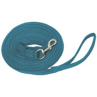 Longe Griffy, Longierleine extra weich und griffig ca. 8 m lang - azurblau