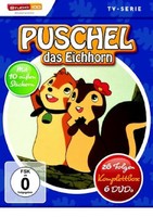 6 DVDs Puschel, das Eichhorn - 26 Folgen, Komplettbox * NEU OVP