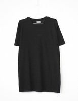 HOF115: WEEKDAY Som ss tee knitted black / T-shirt fein gestrickt schwarz L
