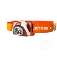 LED LENSER SEO 3 Stirnlampe Kopflampe orange weiß 6104