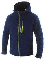Idealer Pulverschnee Softshelljacke Funktionsjacke 8000mm Kapuze blau