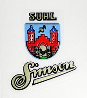 Simson Aufkleber Suhler Wappen mit Simson AWO SR1 SR2