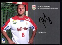 Ales Pajovic Autogrammkarte SC Magdeburg Original Signiert + A 103354