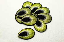 New 10pcs Embroidered Cloth Iron On Patch Sew Motif Applique peacock eye KQY-07