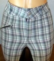 grau-oliv-pink karierte KINDER-REITHOSE v. Pfiff Gr 152 * SSV * LAGERRÄUMUNG