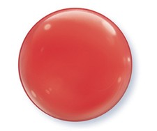 Bubble Balloon - Solid, Red 15" 4 pk