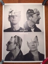 U2 Fan Club Only Limited Edition Lithograph Complete Set of 5 Posters 2016 Rare