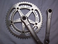 Kurbel  CAMPAGNOLO G.S. 2-fach 42/52  4-kant STRADA170 lang Italy
