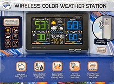 La Crosse Wireless Color Weather Station & Atomic Clock  New !!!!!!