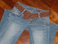 ~*~ Mittelblaue QS by s.Oliver Jeans Gr. 34 L. 28 Stretch ~*~