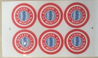 FC Bayern München Aufkleber 6 Sticker Bundesliga Fussball