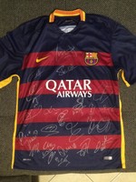 FC Barcelona Trikot Signed Messi,Neymar,Suarez Autogramm