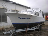 Kajütboot Verdränger 2x 68PS Diesel 10x3m