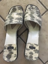 Stuart Weitzman Alligator Print Sandal W/ Heel, Size 10