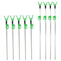 ALU Teleskop Rutenhalter Schnurlaufkerbe Rutenständer Rutenauflage V-Auflage F/K