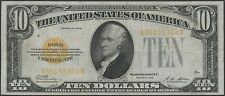 Fr2400 $10 Gold Note - Xf - 1928 Series Woods / Mellon Bs1440