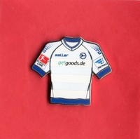 Pin TRIKOT  DSC ARMINIA BIELEFELD   WEISS    2013-14  BL-PATCH  HERMES-PATCH