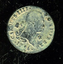 1796 Nice 4 Maravedis Period Independenece War Spanish Colonial