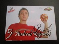 16309 Andreas Rojewski SC Magdeburg Handball original signierte Autogrammkarte