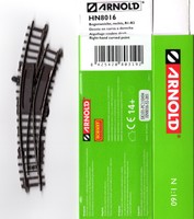 ARNOLD - HN 8016 - Bogenweiche - R1 R2 - rechts - NEU - OVP