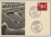 Skifahren, FDC "Int.Skiflugwoche" Obersdorf 17.3.1959 - D542724