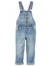 OSHKOSH GIRLS' GIRLFRIEND DENIM OVERALLS - SUNBLEACHED BLUE WASH NWT bib jeans