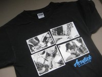 w. NEU - 2x Acrylick DJ Musik Girls Drumer T-Shirt Gr. S Tape Nostalgie