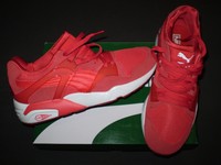 PUMA Blaze Trinomic Turnschuhe/Sneaker Gr.45 Rot Weiß Red Herrenschuhe NEU!