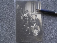Foto AK Stadtroda Roda + Studenten Burschenschaft Studentika Wappen Garten 1914