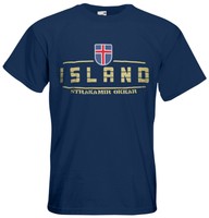 Island Fanshirt T-Shirt Trikot EM 2016 Team National viele Farben