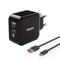 [Quick Charge 3.0] EasyAcc 30W Ladegerät 2 Port Smart Adapter für iPhone,Samsung