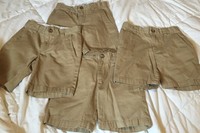 Back To School Childrens Place Set Of 4 Khaki Shorts Size 5
