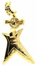 Hard Rock Cafe 2014 Online Abstract Guitar 3 of 3 Gold Pin