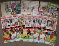 über 40 Stadionzeitungen Eintracht Frankfurt: '86-'95 Heim Auswärts Pokalfinale