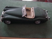 Rennwagen Sportwagen Metall Jaguar XK 120 1948 Scala 1:24 Metall Sammler grün