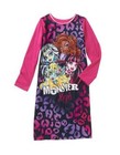Monster High Girls Flannel Sleep Gown Size 4/5, 6/6X, 7/8, 10/12, 14/16