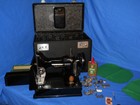 1950's SINGER FEATHERWEIGHT 221 SEWING MACHINE WITH CASE ORIGINAL WORKS GREAT